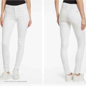 Joe’s Jeans white Flawless Charlie High Rise Skinny ankle distressed size 27